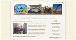 Desktop Screenshot of heritageharvesters.com