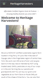 Mobile Screenshot of heritageharvesters.com