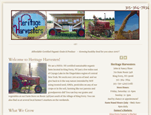 Tablet Screenshot of heritageharvesters.com